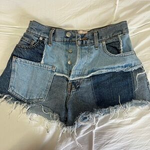 Revice Denim Patchwork shorts
